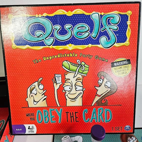 Quelf Adult Party Board Game 3-8 Players Or Teams Obey The Card Rules Funny - Picture 1 of 4